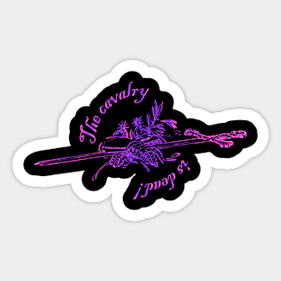 Cavalry (violet) Sticker